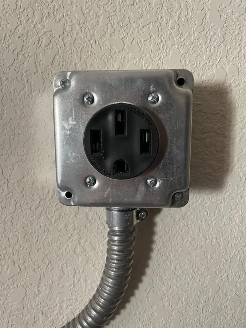 NEMA 14-50 outlet installed for Electrical Panel Upgrade in Grand Haven