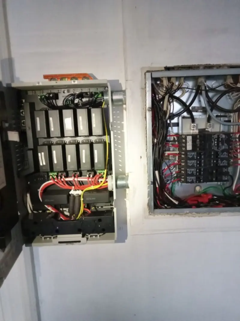 Electrical panel upgrade completed for Security Camera Wiring in Grand Haven